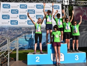 Les Coureurs du Bonheur juniors sur le podium au Marathon de Genève 2018